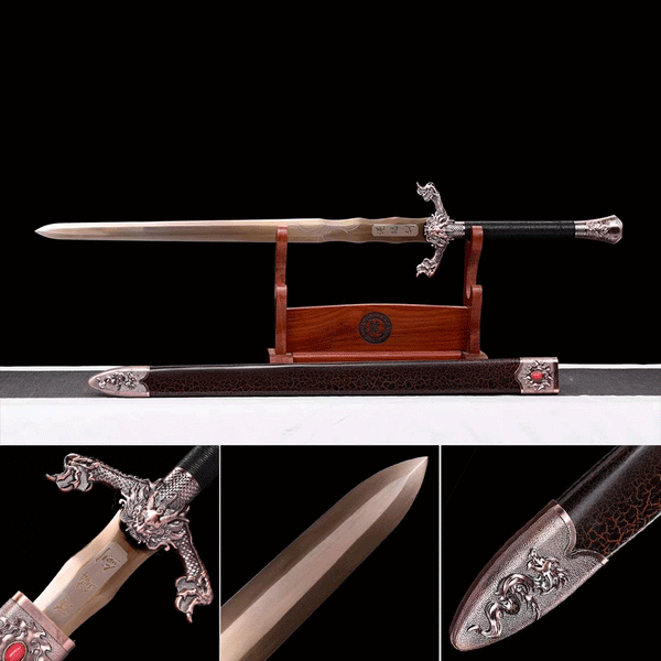 Handmade Dragon Scale  Chinese Sword With Gold