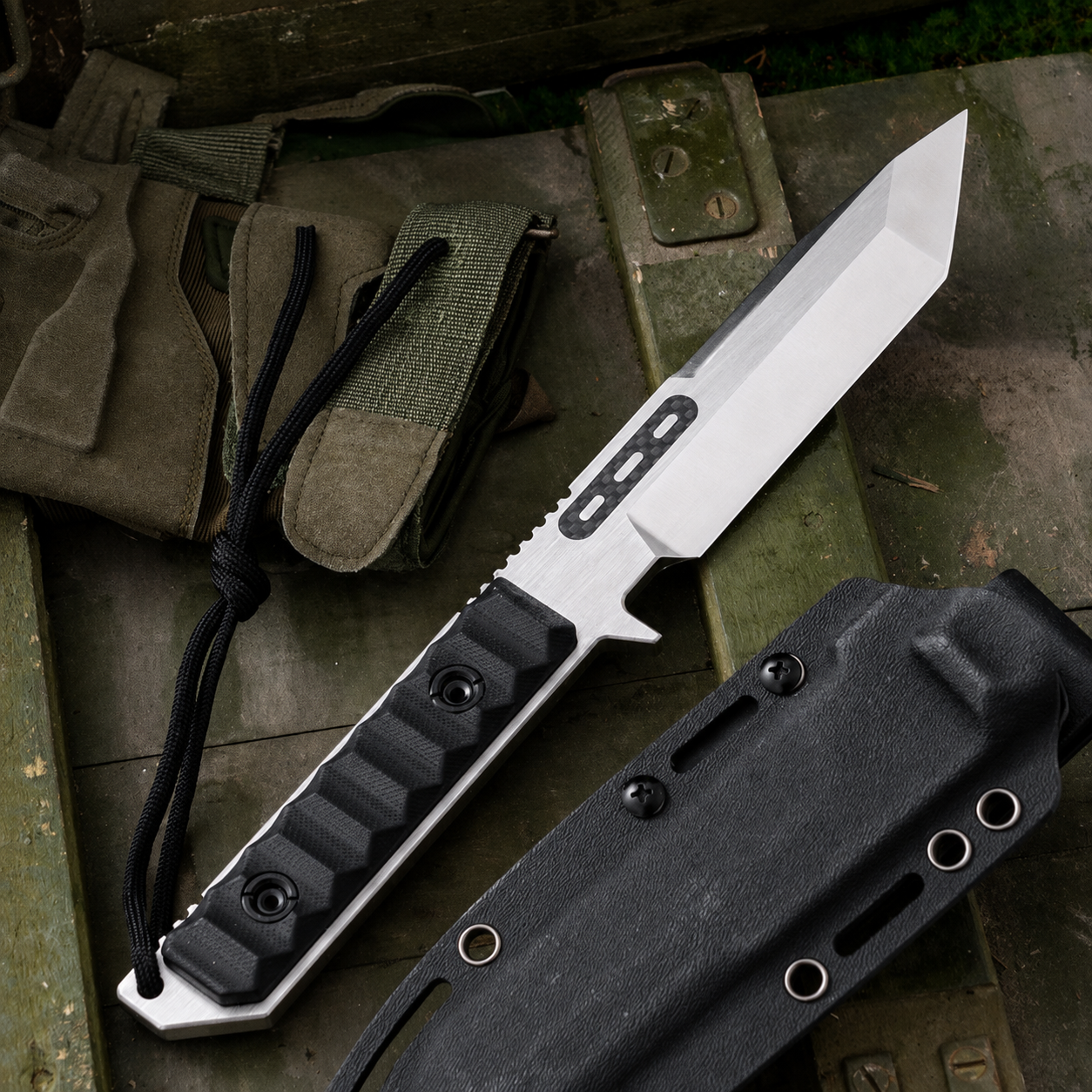 8mm Thick King Kong SLEIPNER Superhard Stright Knife