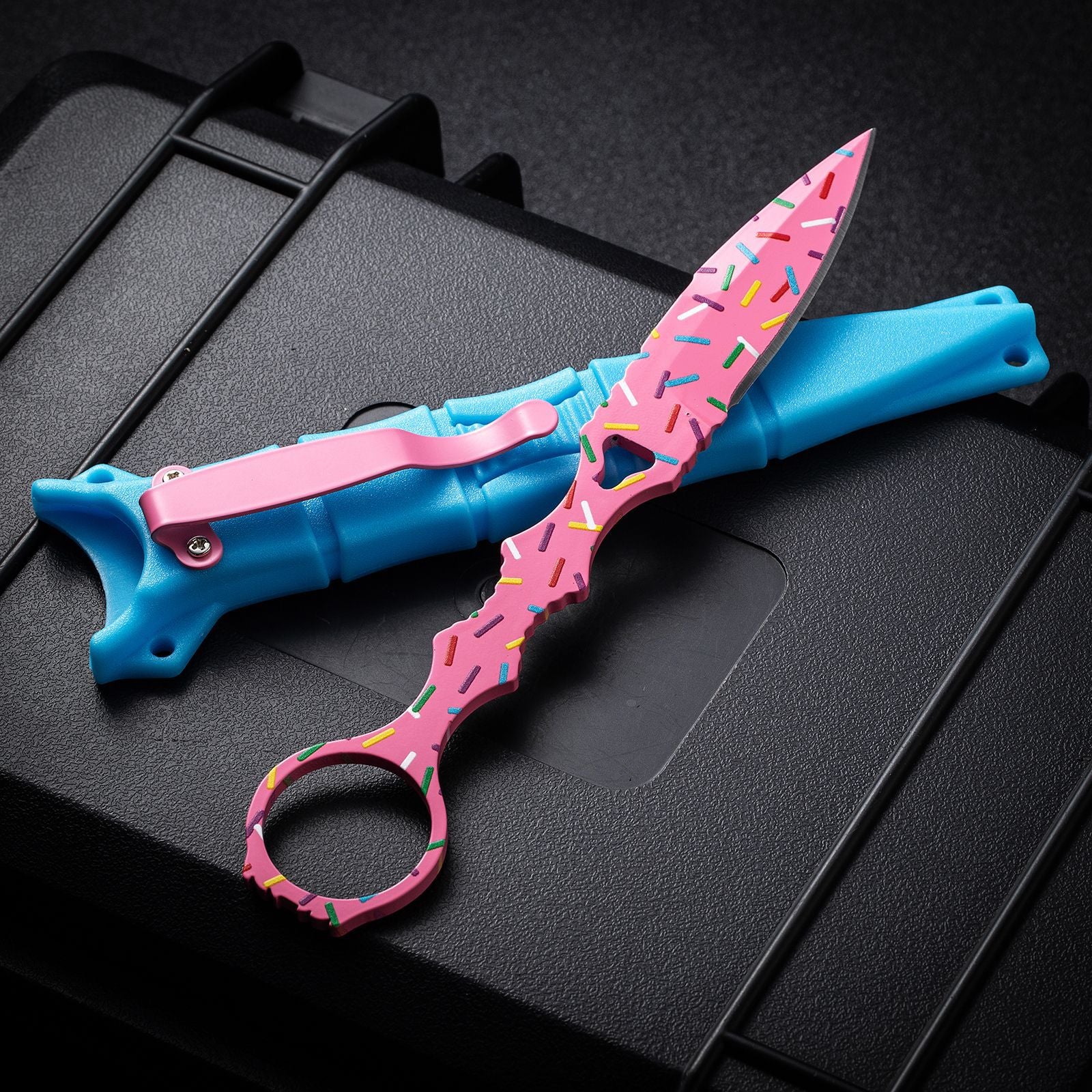 Benchmade 176-SBK "Donut Pink" Fixed Blade Knife