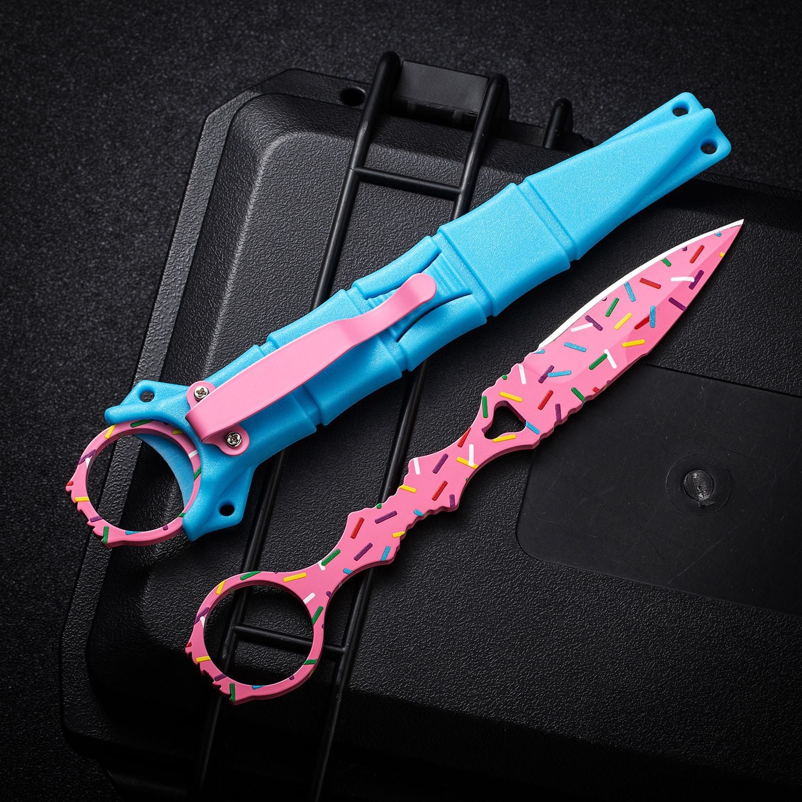 Benchmade 176-SBK "Donut Pink" Fixed Blade Knife