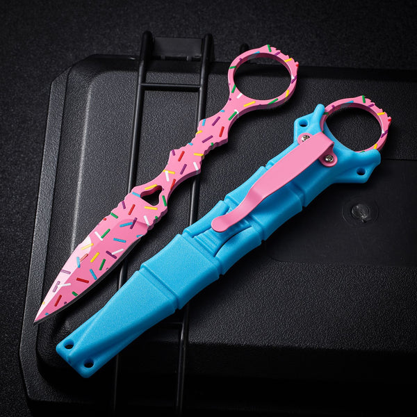 Benchmade 176-SBK "Donut Pink" Fixed Blade Knife