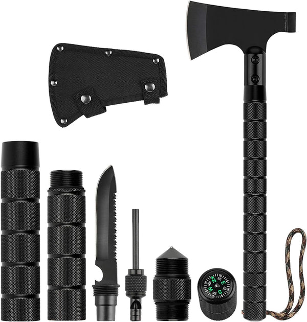 Camping Axe, Folding Survival Hatchet Axe Tactical Camp Axe for Outdoor Adventure