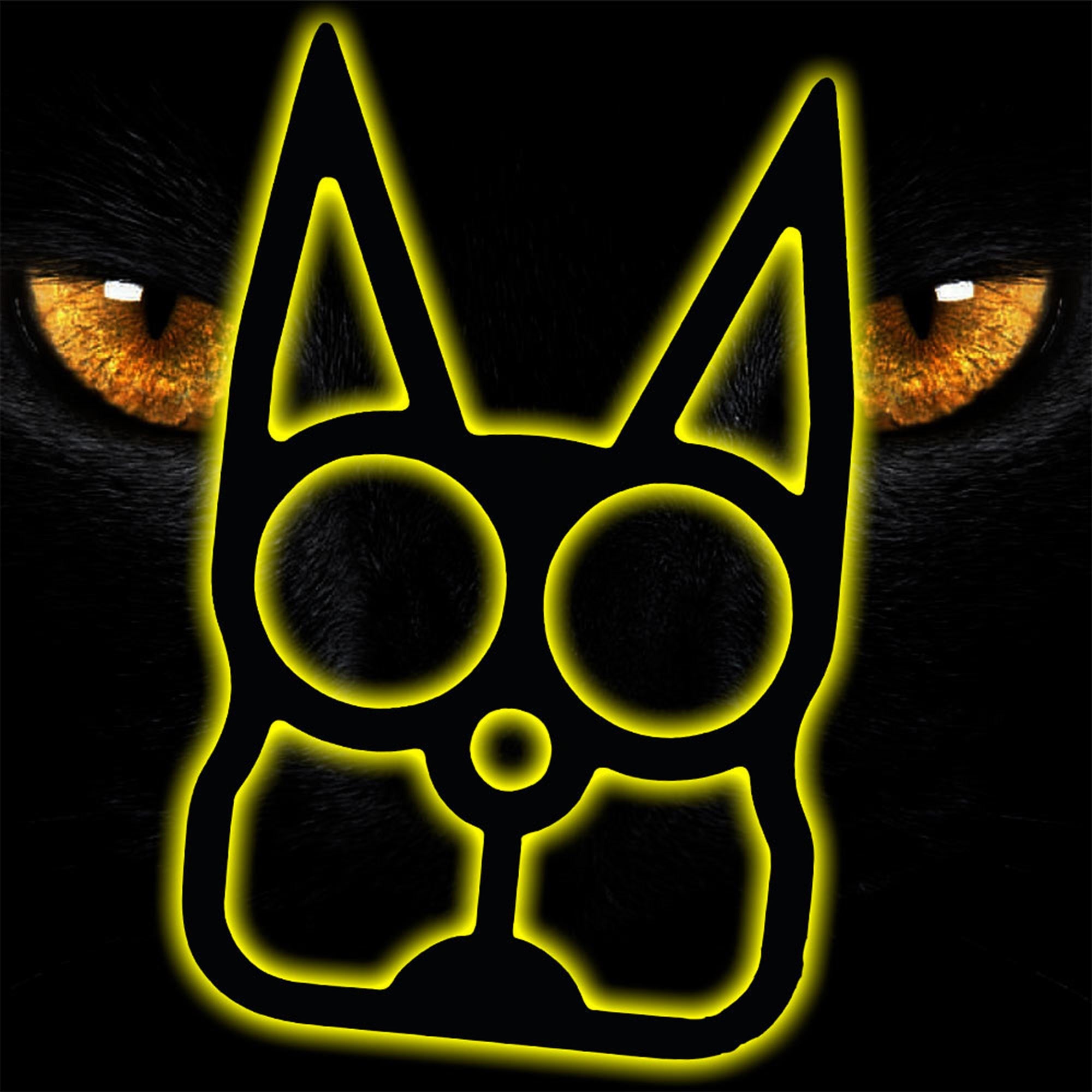Black Cat Self Defense Keychain