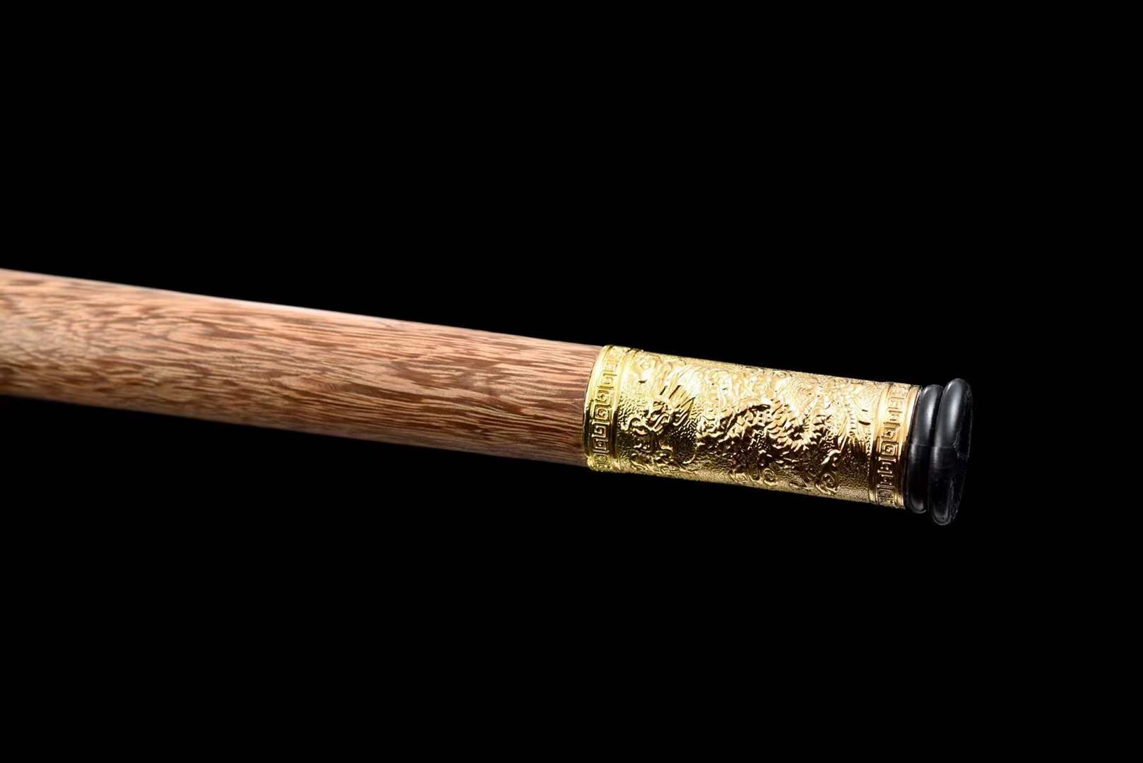Dragon Pattern Alloy Gold Stainless Steel Cane Sword-BK08