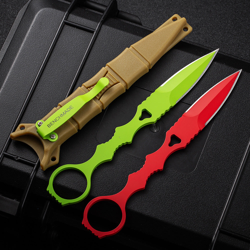 Fixed Blade TacticalKnife COMBO SOCP Dagger3.22" Blade, K sheath