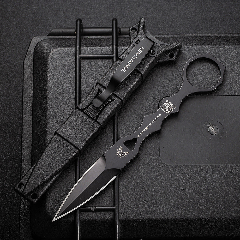 Fixed Blade TacticalKnife COMBO SOCP Dagger3.22" Blade, K sheath