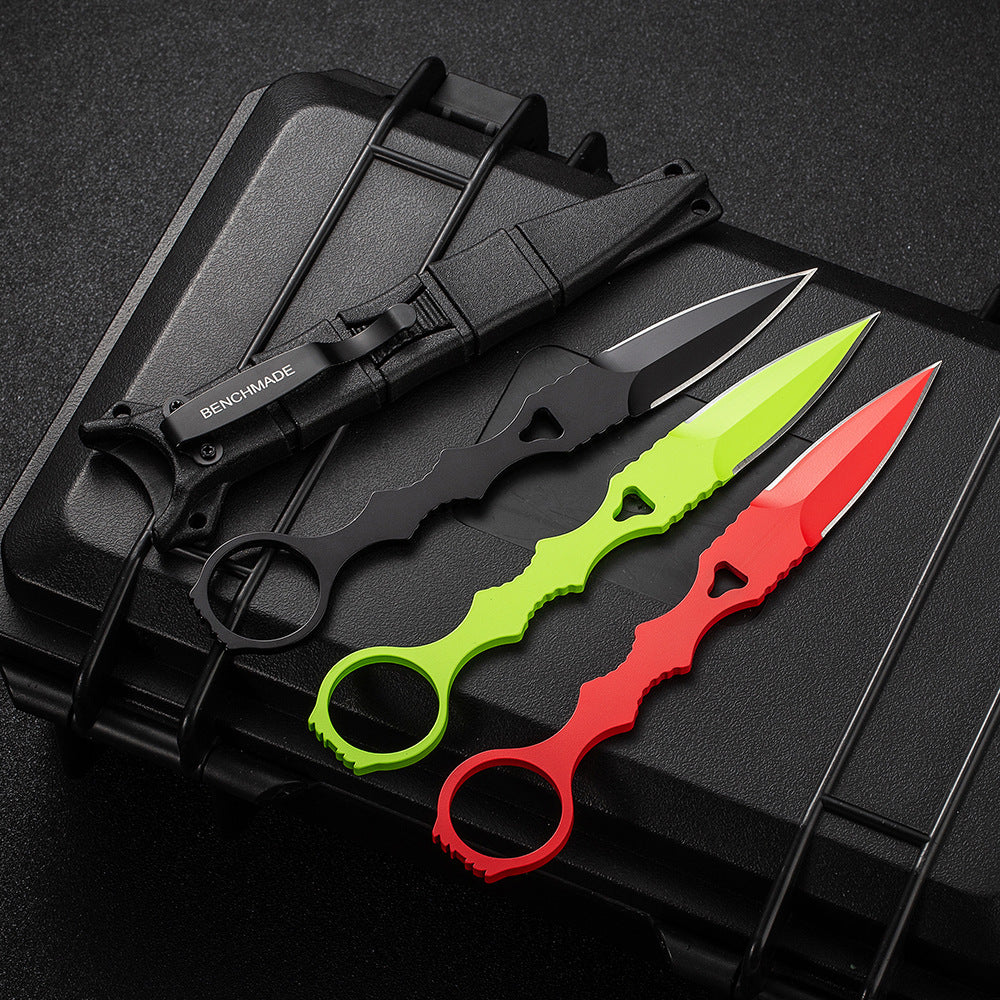 Fixed Blade TacticalKnife COMBO SOCP Dagger3.22" Blade, K sheath