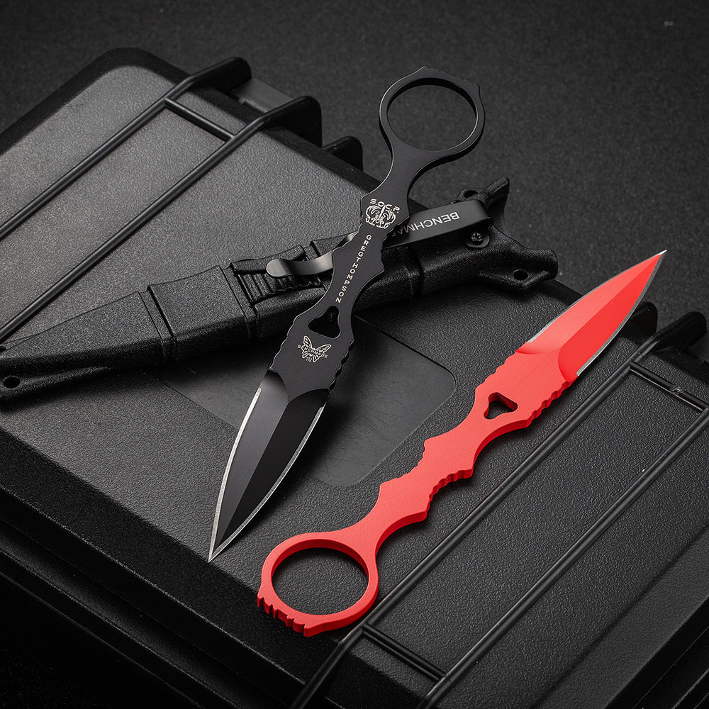 Fixed Blade TacticalKnife COMBO SOCP Dagger3.22" Blade, K sheath