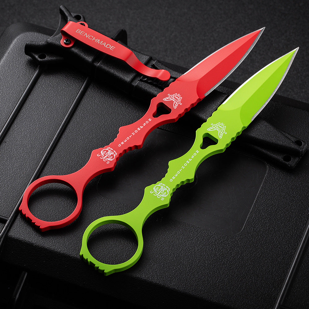 Fixed Blade TacticalKnife COMBO SOCP Dagger3.22" Blade, K sheath