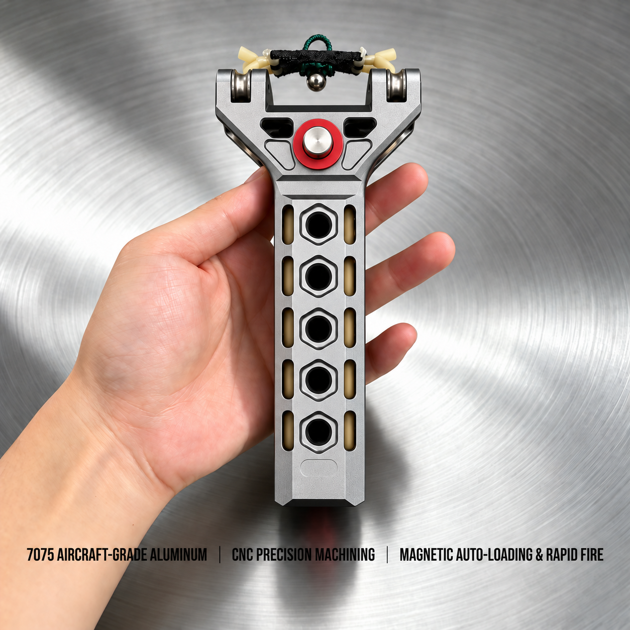 G5 Semi-Auto Skeletonized CNC Aluminum Slingshot