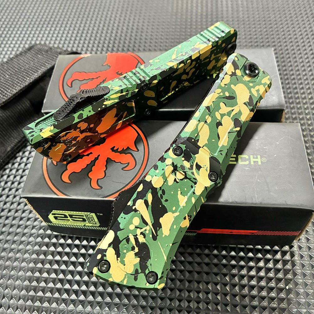 Interceptor OTF Knife – M390MK Steel Tactical Blade (Camo Edition)