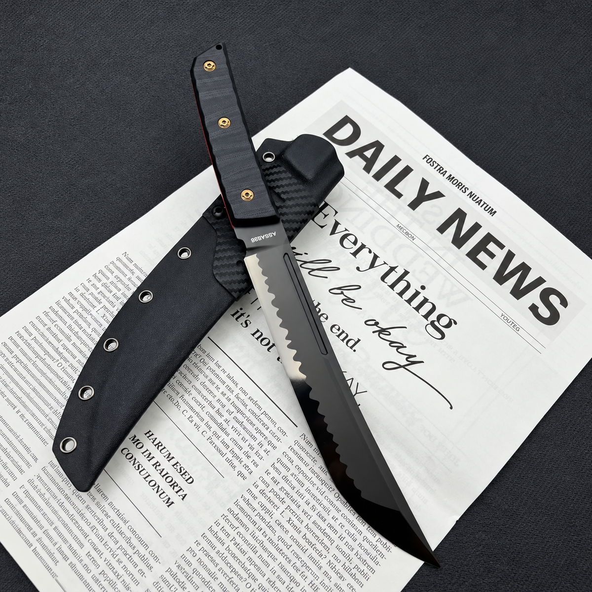 Lone Peak ASSAB 88 Tactical Fixed Blade Knife