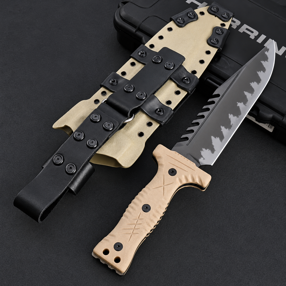 M-22 Desert Z-Wear PM Fixed Blade Knife
