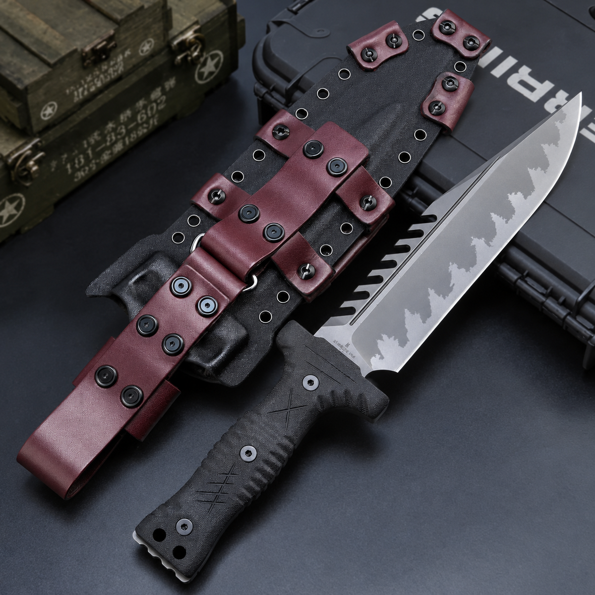 M-22 Desert Z-Wear PM Fixed Blade Knife