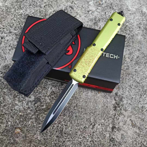 MICROTECH Zombie Tanto Knife (Black Double Edge)