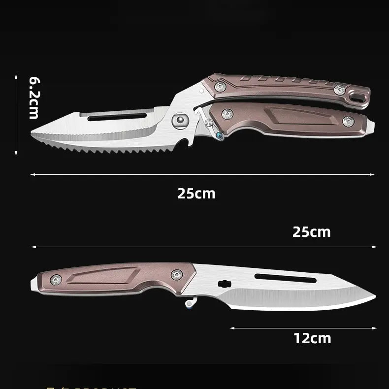 Multifunctional split knife detachable scissors
