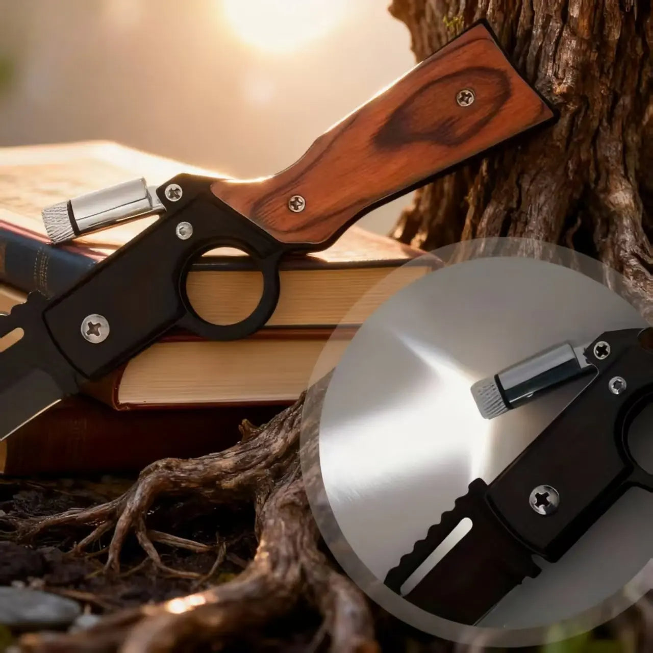 AK47 LED Folding Knife