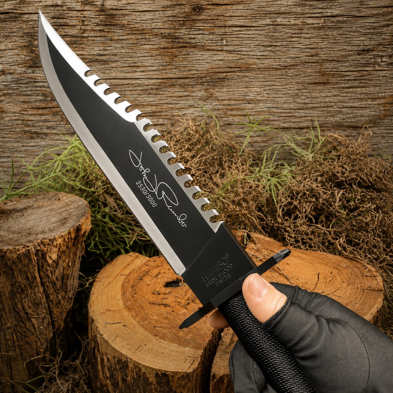 Rambo II Survival Knife With Survival Kit