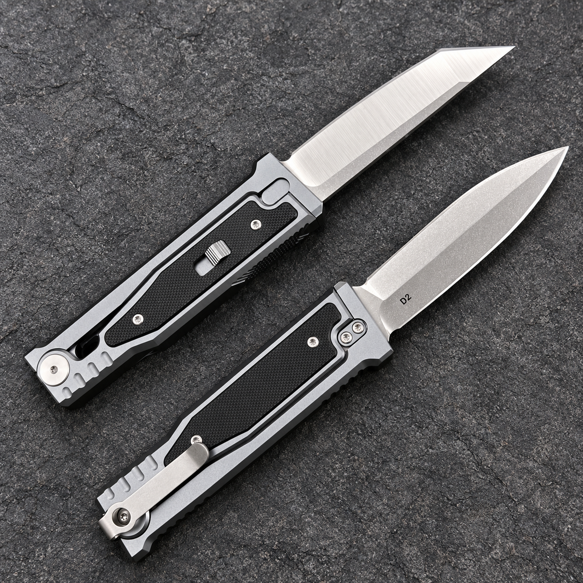 Rite D2 Gravity Knife – Aluminum & G10 Handle