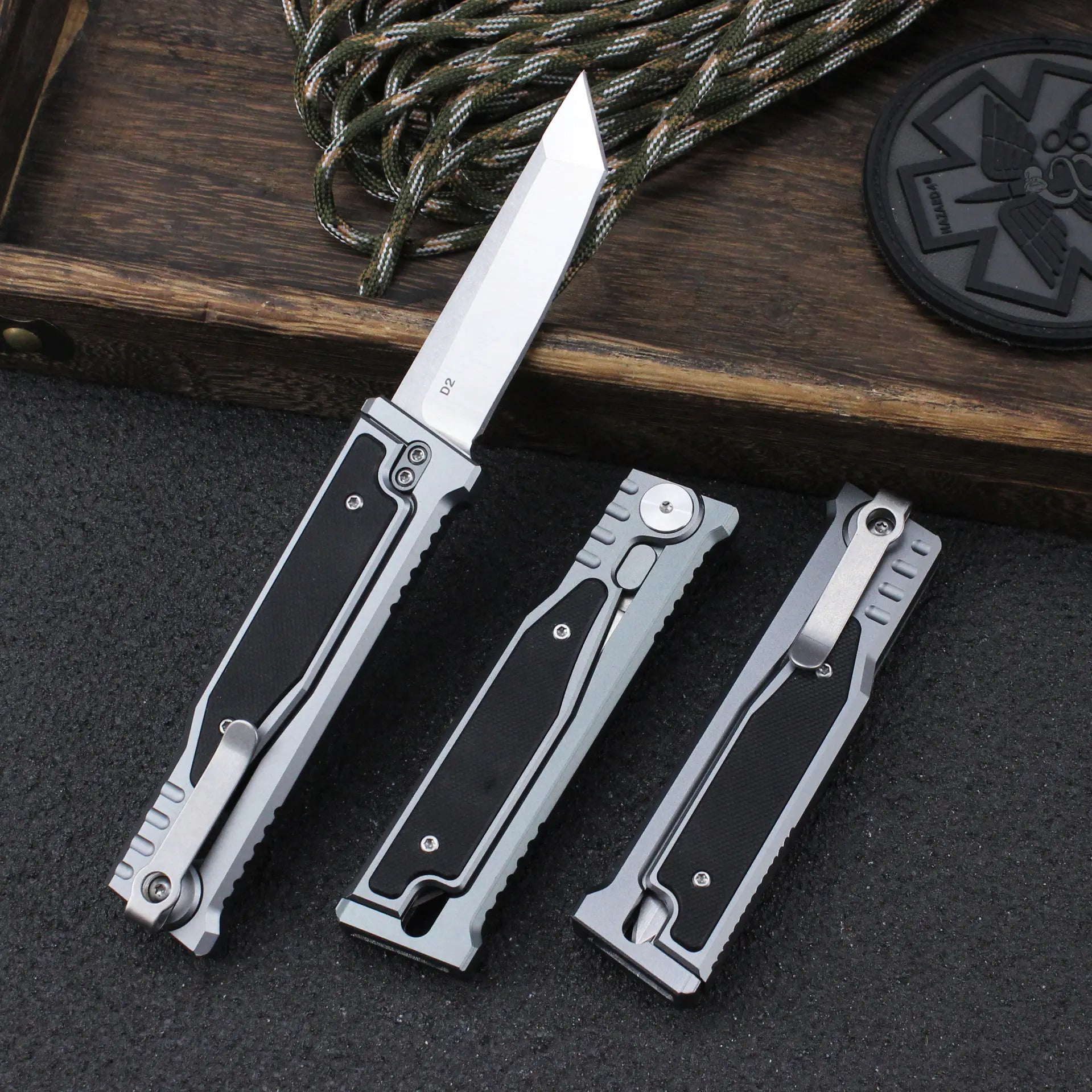 Rite D2 Gravity Knife – Aluminum & G10 Handle