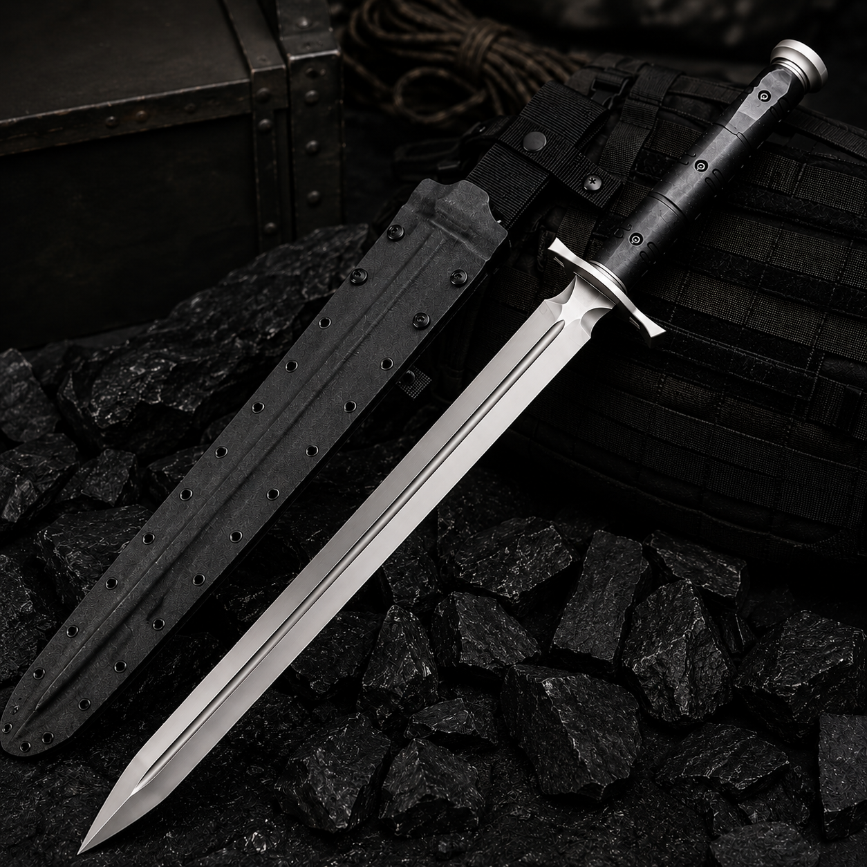 Shadow Fang Tactical Sword DC53 Steel