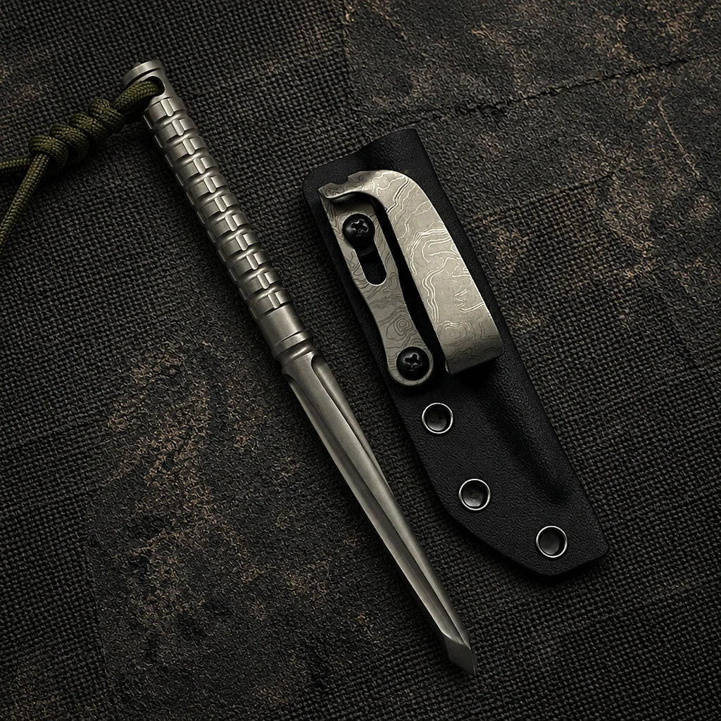 Titanium Tactical Utility EDC Tool with K-Sheath-BK269