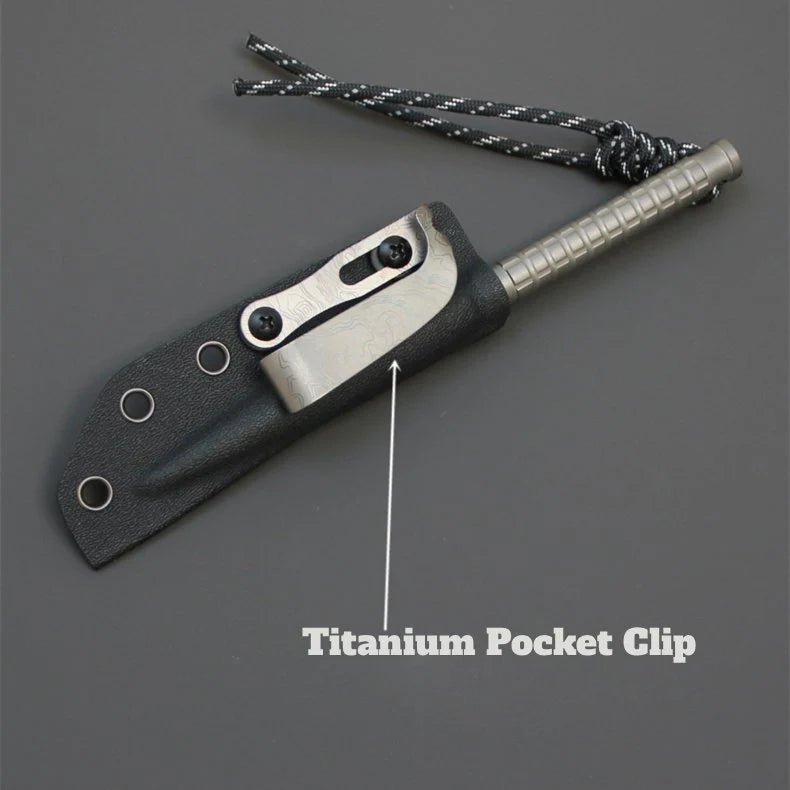 Titanium Tactical Utility EDC Tool with K-Sheath-BK269