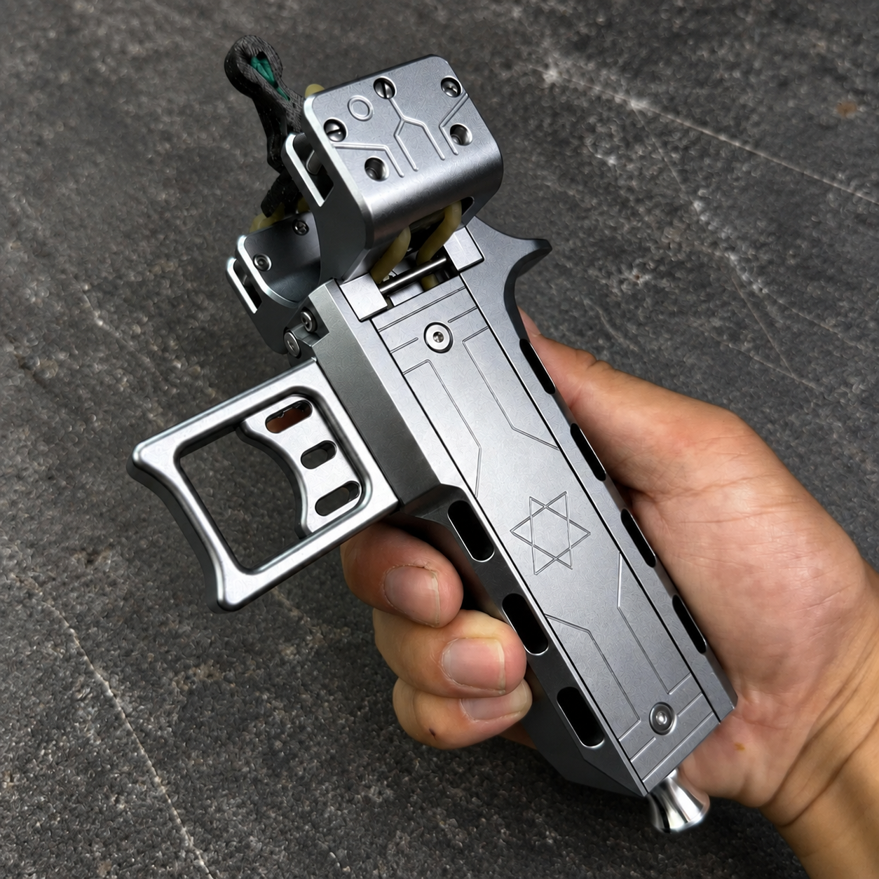 V5 Semi Auto Slingshot with Dual Magazine 22 Round Capacity
