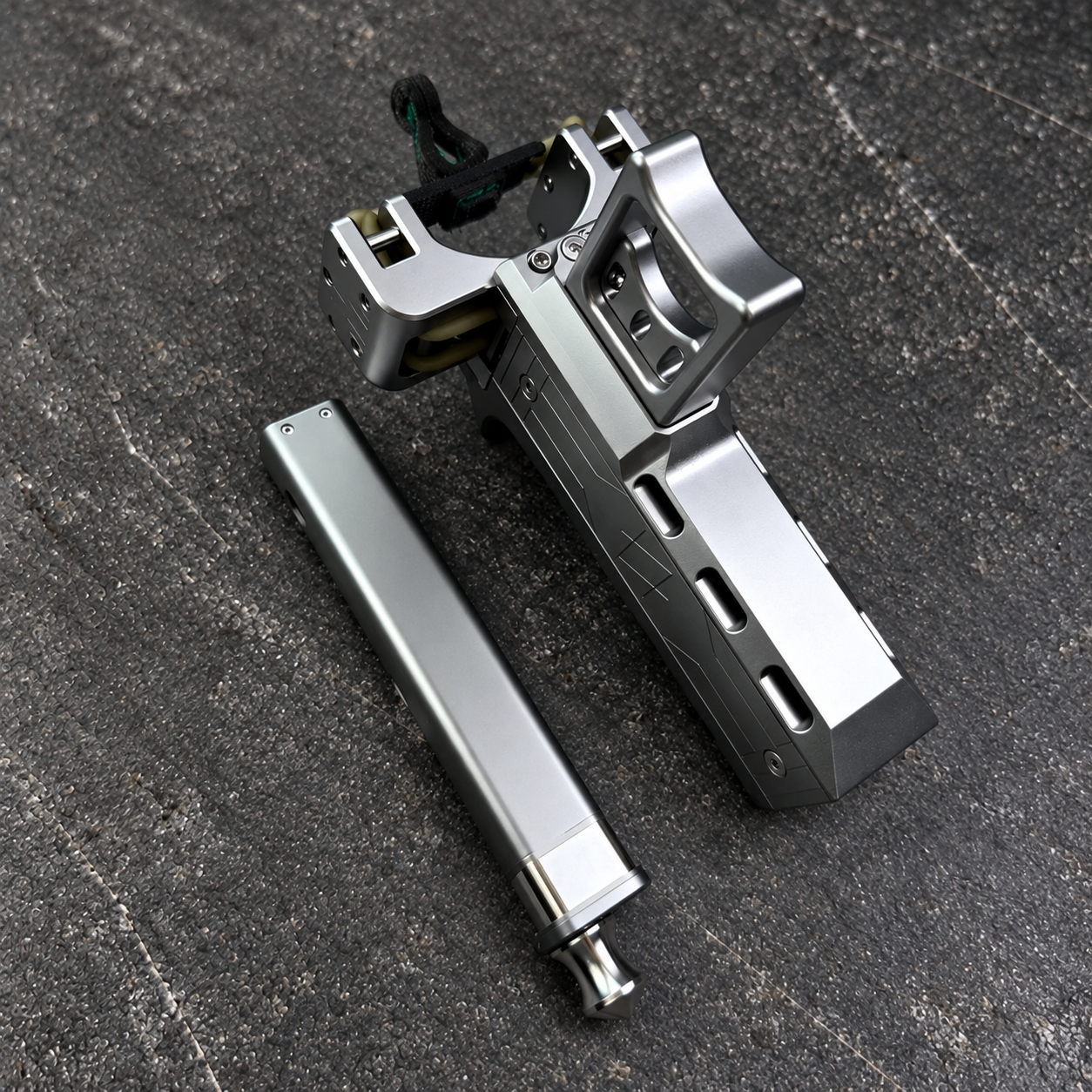 V5 Semi Auto Slingshot with Dual Magazine 22 Round Capacity