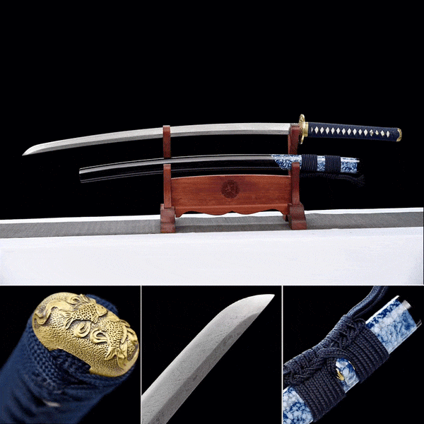 BoxKatana Damascus Samurai Katana [Auspicious Cloud Fighting Sword]