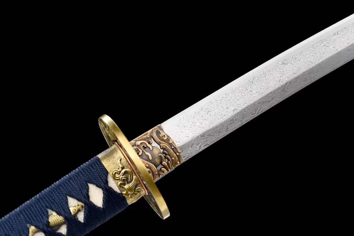 BoxKatana Damascus Samurai Katana [Auspicious Cloud Fighting Sword]