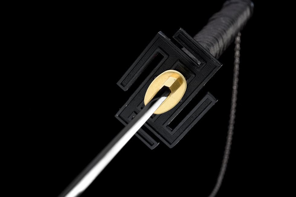boxkatana Hand Forged Anime Bleach Ichigo Bankai Sword Tensa Zangetsu Hand Polished  Spring Steel Black Blade