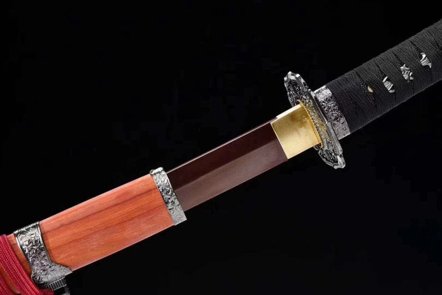 boxkatana Hand Forged Anime Katana Dragon Blade - Upgraded version Undead Cut with Red Blade