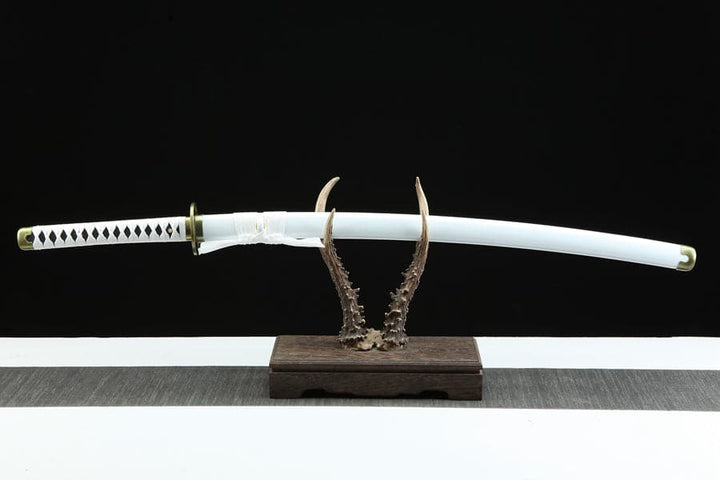 boxkatana Hand Forged Anime One Piece Roronoa Zoro's Wado Ichimonji Sword 1045 High Carbon Steel Clay Tempered