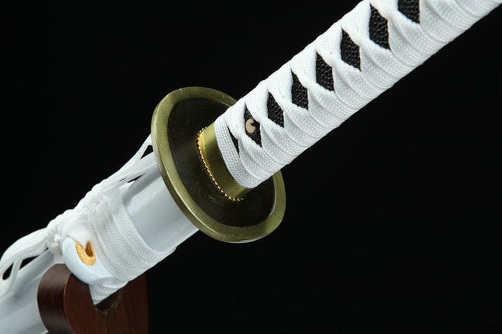 boxkatana Hand Forged Anime One Piece Roronoa Zoro's Wado Ichimonji Sword 1045 High Carbon Steel Clay Tempered