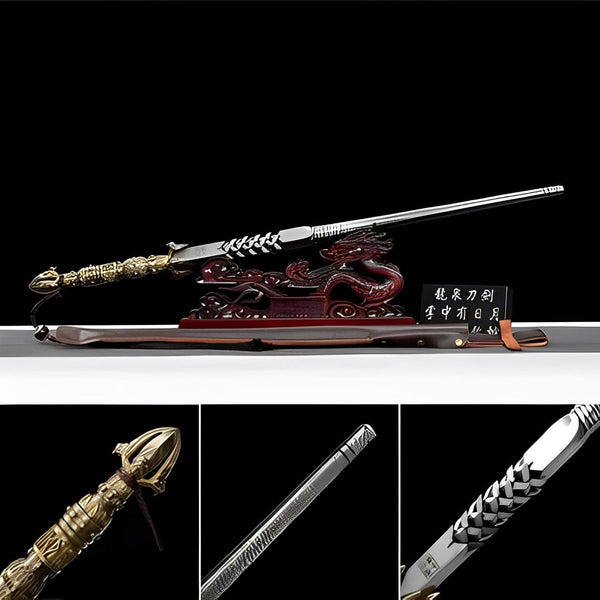 boxkatana Hand Forged Dragon Scale Sword breaker 609 Pattern Steel