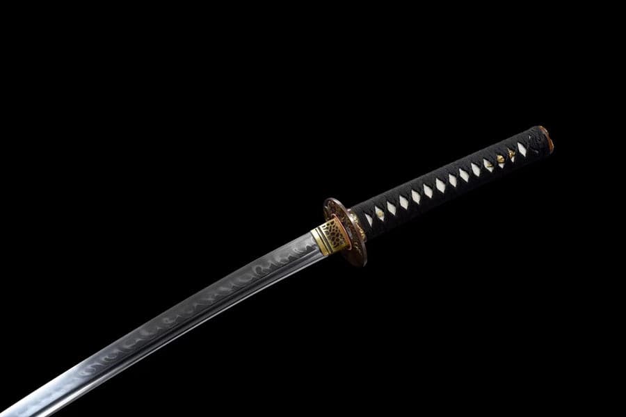 boxkatana Hand Forged Japanese Samurai Katana Auspicious Clouds &Beasts T10 Turns the soil to burn blade