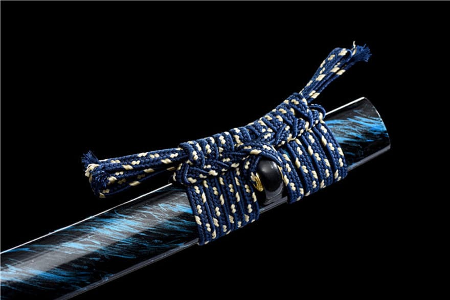 boxkatana Hand Forged Japanese Samurai Katana Buddha 9260 Spring Steel Bend 90 degrees without deformation
