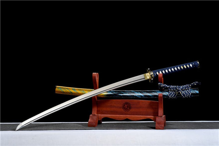 boxkatana Hand Forged Japanese Samurai Katana Buddha 9260 Spring Steel Bend 90 degrees without deformation