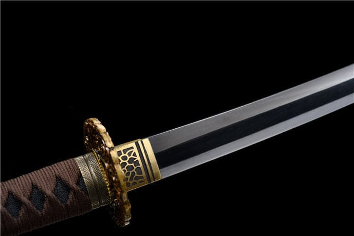 boxkatana Hand Forged Japanese Samurai Katana Candle Dragon High Manganese Steel Blade blackening process