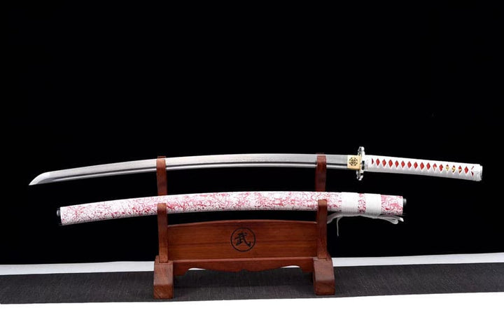 boxkatana Hand Forged Japanese Samurai Katana 璎珞 Damascus Steel Full Tang