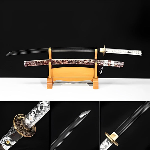 boxkatana Hand Forged Japanese Samurai Katana Demon knife T10 Carbon steel Full Tang