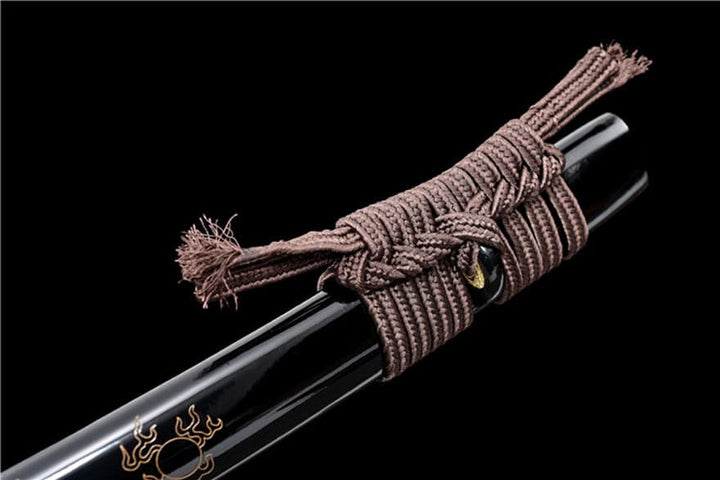 boxkatana Hand Forged Japanese Samurai Katana Dragon King High Manganese Steel Baked gold blades