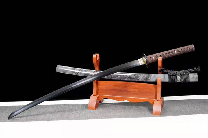 boxkatana Hand Forged Japanese Samurai Katana Dragon Soul High Manganese Steel Full Tang