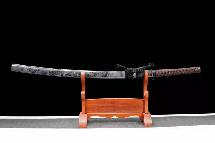 boxkatana Hand Forged Japanese Samurai Katana Dragon Soul High Manganese Steel Full Tang