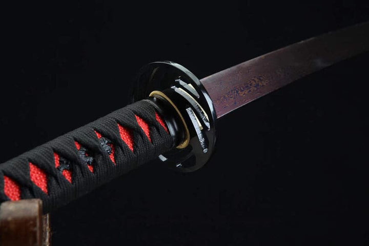 boxkatana Hand Forged Japanese Samurai Katana Ichiro Sugimoto Damascus Steel Purple Blade