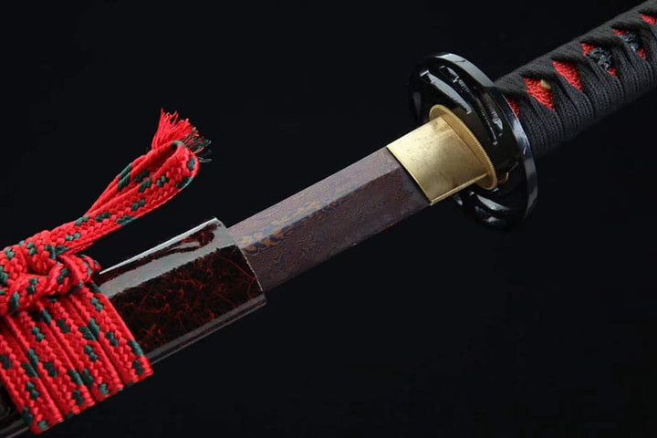 boxkatana Hand Forged Japanese Samurai Katana Ichiro Sugimoto Damascus Steel Purple Blade