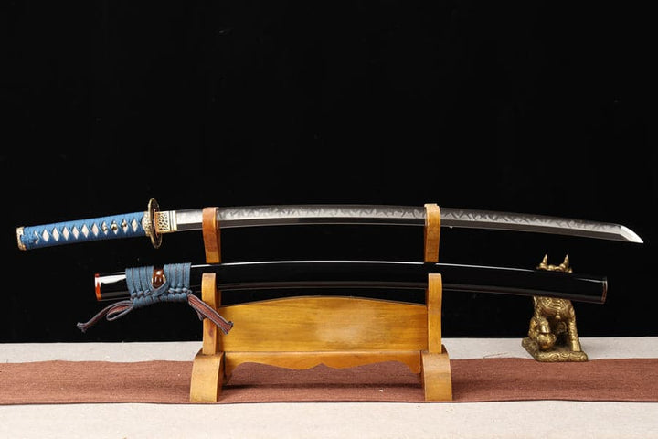 boxkatana Hand Forged Japanese Samurai Katana Night Hidden T10 Carbon steel Turns the soil to burn blade
