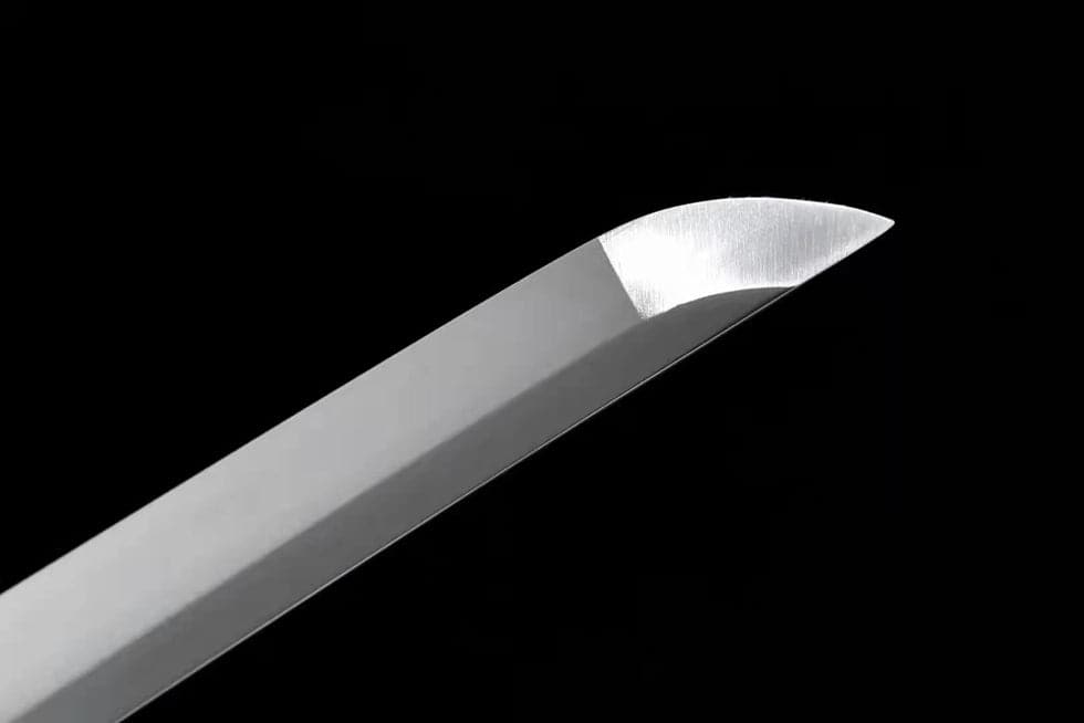 boxkatana Hand Forged Japanese Samurai Katana Silver Dragon High Manganese Steel Black and grey