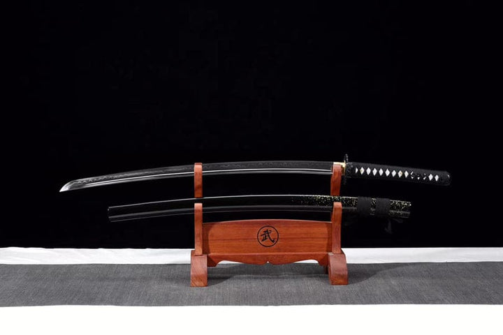 boxkatana Hand Forged Japanese Samurai Katana T10 Carbon steel Green Vine Full Tang